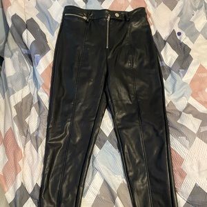 ~ Black Leather pants.